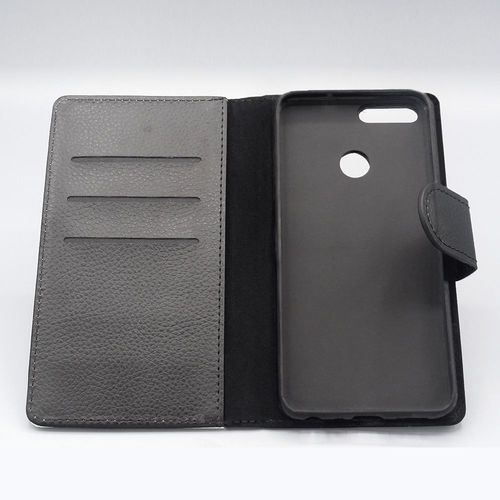 Coque Pour Huawei P Smart 2018 Rabat Portefeuille J'peux Pas J'dois Garder Mon Chat Chaton Jpeux Bd Bumper Vert Humour Aimantée Etui