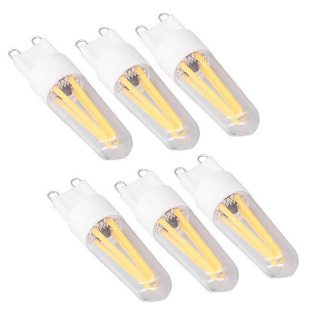 Ampoule À Filament 10 Pièces G9 Led Ampoule 3w 200lm Longues Ampoules À Filament Pour Lustre Plafonnier Lampe De Table Blanc Chaud