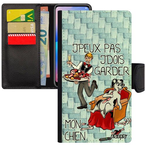 Coque Xiaomi Redmi Note 6 Pro Rabat En Silicone J'peux Pas J'dois Garder Mon Chien Bleu Humour Telephone Jpeux De Protection Animaux