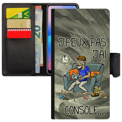 Coque Galaxy A3 2016 Portefeuille J'peux Pas J'ai Console Play Motif De Protection Drole Gamer Leather Humoristique Portable Samsung