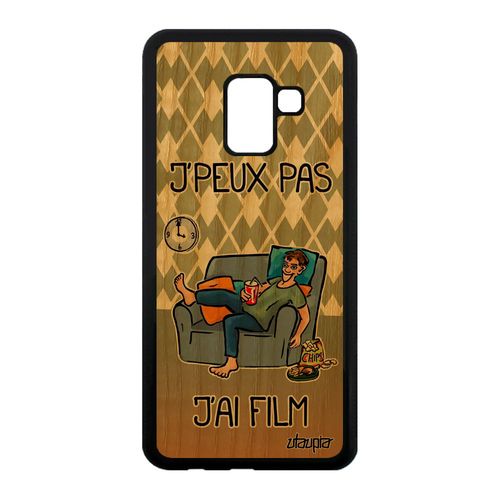 Coque Silicone J'peux Pas J'ai Film Pour Samsung Galaxy A8 2018 Bois Jpeux Cinema Dessin Animé Personnalisé Manga Case Texte Vert De