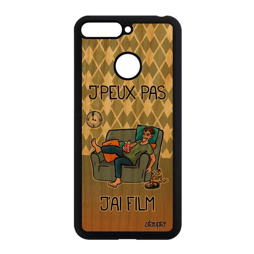 Coque J'peux Pas J'ai Film Honor 7a En Bois Silicone Bd Humoristique Antichoc Humour Manga Smartphone Etui Telephone Vert Drole Je