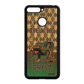 Coque Bois Silicone J'peux Pas J'ai Film Honor 7a Bleu Drole Comique Humour Bande Dessinée Tpu Rigide Dessin 7e Art Portable Manga