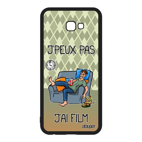 Coque Samsung Galaxy J4 Plus 2018 Silicone J'peux Pas J'ai Film Tele Je Dessin Comique Jpeux Telephone Drole Cinema Vert Humour Etui