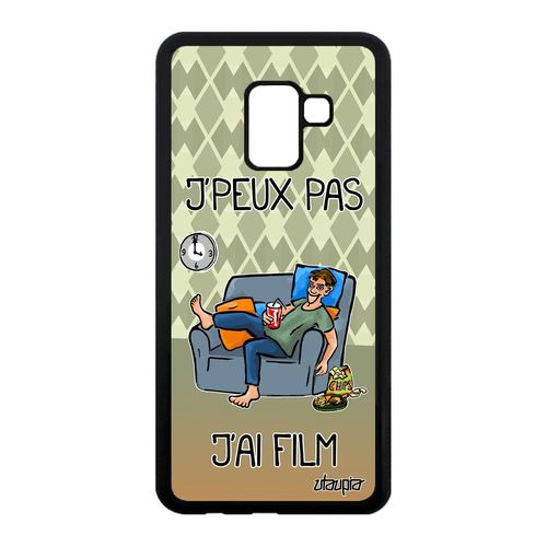Coque Silicone Galaxy A8 2018 J'peux Pas J'ai Film Jpeux Metal Personnalisé Je Tele Manga Humour Case Vert Cinema Bd Drole Samsung