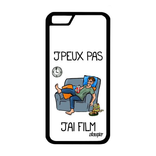 Coque Iphone 6 6s Silicone J'peux Pas J'ai Film Manga Je Housse Design Noir Jpeux Dessin Animé Television Smartphone Blanc