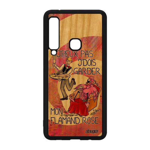Coque Silicone Galaxy A9 2018 Bois Je Peux Pas J'dois Garder Mon Flamand Rose Paradis Personnalisé Drole Etui Bande Dessinée Samsung