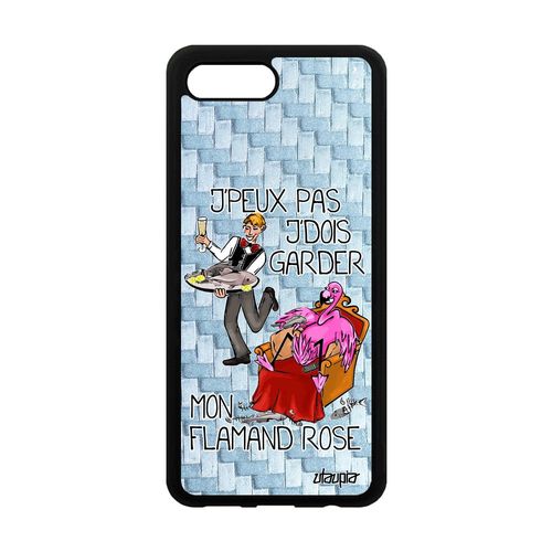 Coque Silicone Pour Honor 10 J'peux Pas J'dois Garder Mon Flamand Rose Bd Telephone Animaux Je Texte Portable Jpeux Drole Cartoon De
