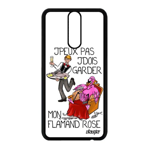 Coque Pour Huawei Mate 10 Lite Silicone J'peux Pas J'dois Garder Mon Flamand Rose Jpeux Cartoon Rigide Drole Etui Bande Dessinée Je