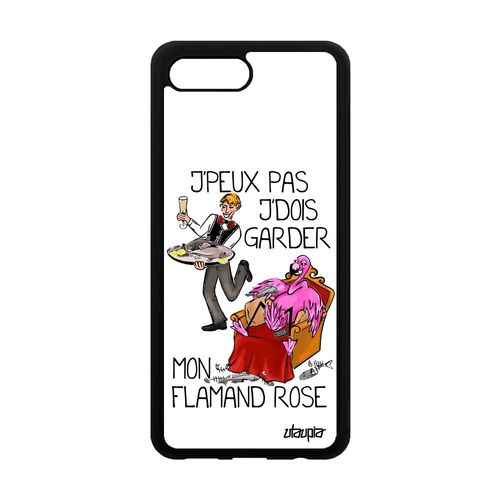 Coque Pour Honor 10 Silicone J'peux Pas J'dois Garder Mon Flamand Rose Bande Dessinée Paradis Telephone Bumper Jpeux Cartoon Drole