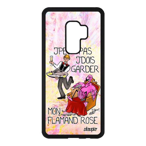 Coque Samsung Galaxy S9 Plus Silicone Humour J'peux Pas J'dois Garder Mon Flamand Rose Cartoon Pas Cher Je Jpeux Portable Animaux De