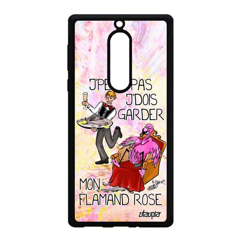 Coque Antichoc Nokia 5 Silicone Humour J'peux Pas J'dois Garder Mon Flamand Rose Caoutchouc Mobile Drole Texte Case Jpeux Cartoon De