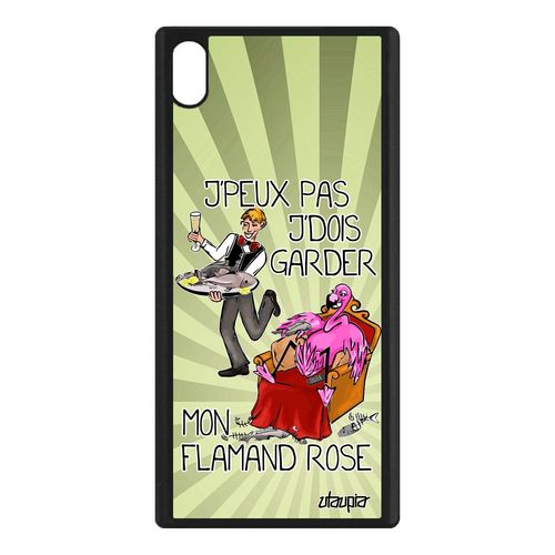 Coque Sony Xperia Xa1 Ultra Silicone J'peux Pas J'dois Garder Mon Flamand Rose Caoutchouc Unique Jpeux Humoristique Alu Humour Drole