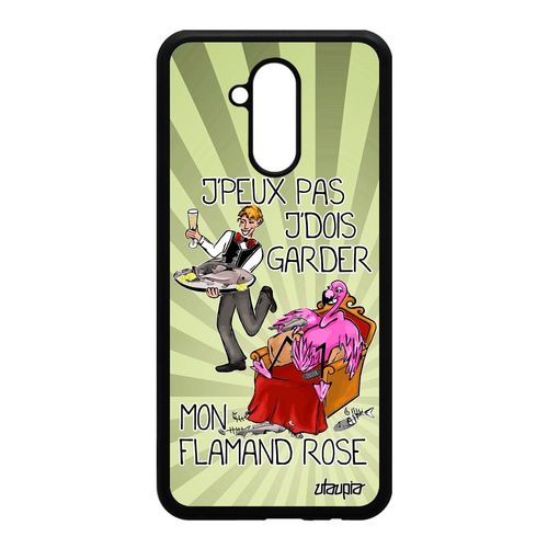 Coque J'peux Pas J'dois Garder Mon Flamand Rose Huawei Mate 20 Lite Silicone Je Humour Animal Bd Humoristique 4g Cartoon Oiseau Case