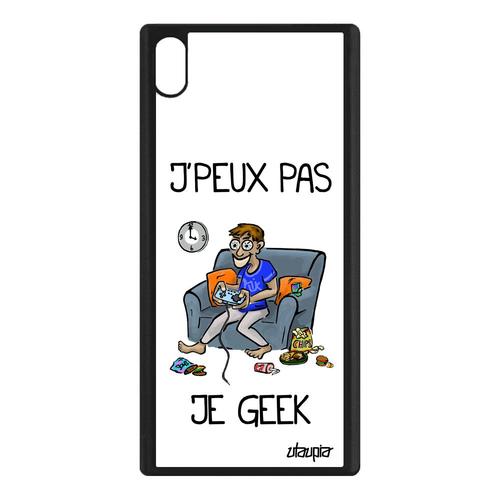 Coque Pour Xperia Xa1 Ultra Silicone J'peux Pas Je Geek De Protection Console Je Humour Jeux Video Jpeux Humoristique Play Case Sony