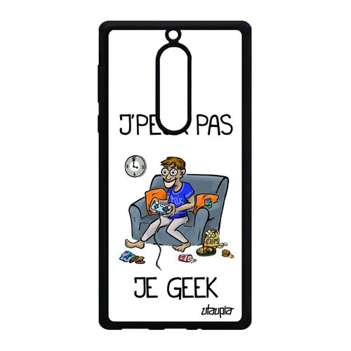 Coque Pour Nokia 5 Silicone J'peux Pas Je Geek Texte Gamer Jpeux Solide Humoristique Antichoc Housse 4g Jeux Video Blanc Play Humour
