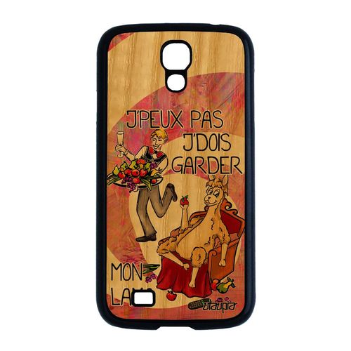 Coque Silicone J'peux Pas J'dois Garder Mon Lama Pour Samsung Galaxy S4 Bois Je Smartphone Rose Humoristique Animaux Cartoon Motif