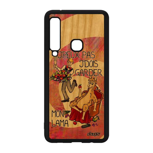 Coque Silicone J'peux Pas J'dois Garder Mon Lama Galaxy A9 2018 Bois Rose Antichoc Telephone Pas Cher Texte Drole Case Vrai Samsung