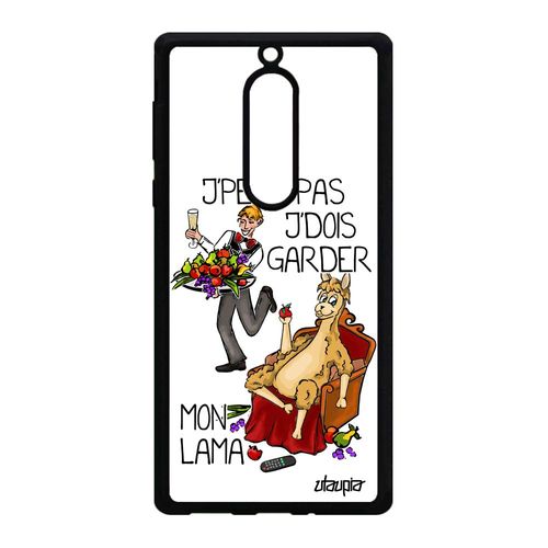Coque Nokia 5 Silicone J'peux Pas J'dois Garder Mon Lama 4g Telephone Metal Humour Je Humoristique Blanc Texte Noir Motif Drole Case