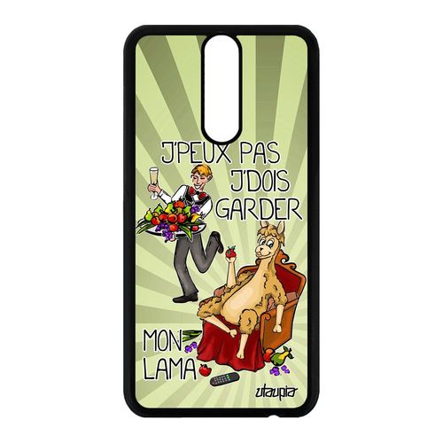 Coque Huawei Mate 10 Lite Silicone J'peux Pas J'dois Garder Mon Lama Je Animal Drole Bumper Humour Vert Antichoc Humoristique Jpeux