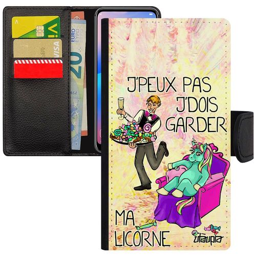 Coque Pour Iphone 7 Plus J'peux Pas J'dois Garder Ma Licorne Violet Dessin De Protection Comique Telephone Jpeux Je Animaux En