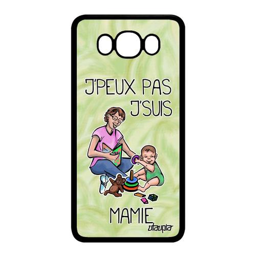 Coque Pour J7 2016 Silicone J'peux Pas J'suis Mamie Vert Texte Cadeau Fete Des Grands Meres De Protection Je Humour Samsung Galaxy