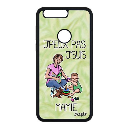 Coque Honor 8 En Silicone J'peux Pas J'suis Mamie Je Vert Etui Humour Bd Drole Texte Mamy Comique Portable Naissance Fille Jpeux 4g