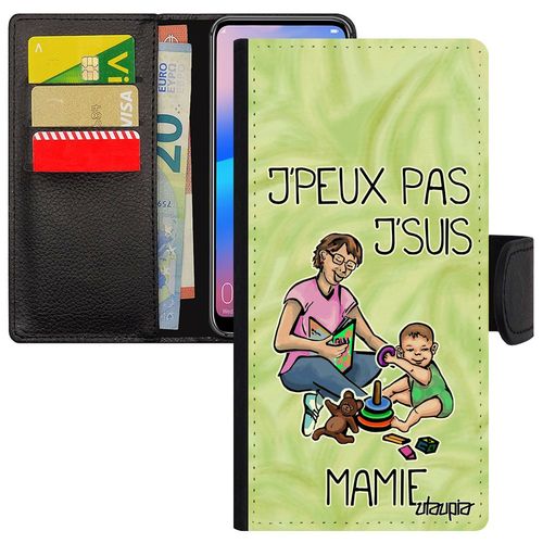 Coque Pour Honor 8a Cuir Rabat J'peux Pas J'suis Mamie Bd Etui Humour Vert Je Naissance Fille Cadeau Fete Des Grands Meres Jpeux De