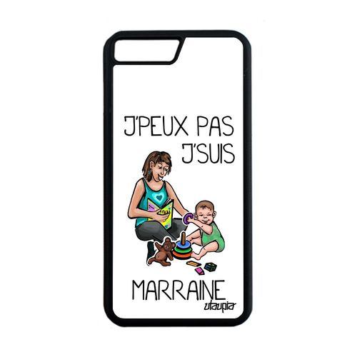 Coque Iphone 8 Plus Silicone J'peux Pas J'suis Marraine Smartphone Housse Blanc Alu Humoristique Antichoc Bande Dessinée Jpeux
