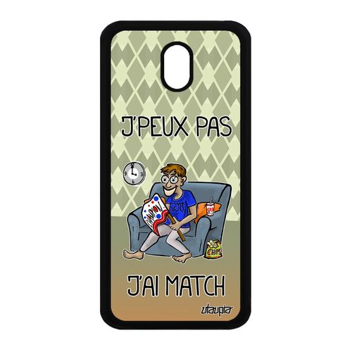 Coque Silicone Pour Samsung Galaxy J3 2017 J'peux Pas J'ai Match Jpeux Bd Drole Personnalisé Basket Handball Vert Rugby Pas Cher Je