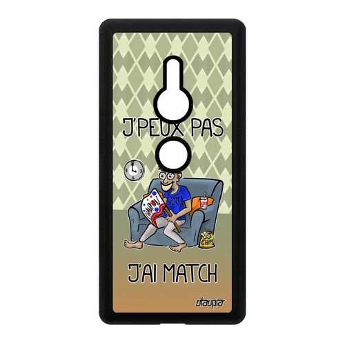 Coque J'peux Pas J'ai Match Pour Sony Xperia Xz2 Silicone Drole Jpeux Coupe D'europe Foot Football Etui Bd Rugby Case Handball Vert
