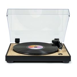 Tourne Disque Pré-amplifié Thomson TT300 Finition BOIS/NOIR - 33/45 tours, Lecture et retour du bras auto. Audio-Technica
