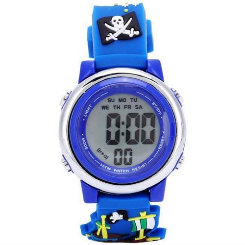 Montre Étanche Enfants Montre Électronique Étanche Multifonction Led Bouton Affichage Numérique Montre