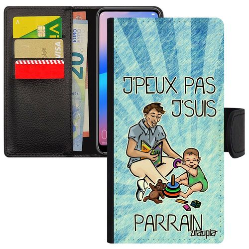 Coque J'peux Pas J'suis Parrain Huawei P20 Pro À Rabat Silicone Bleu Smartphone Bd Humour Etui Drole Jpeux Texte Humoristique Dessin