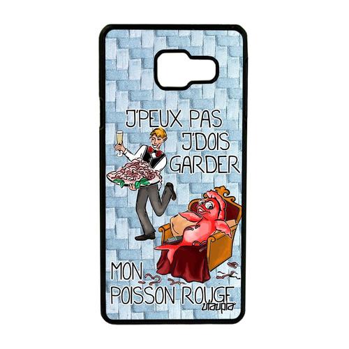 Coque Samsung A3 2016 Silicone J'peux Pas J'dois Garder Mon Poisson Rouge Animaux Comique Telephone Texte Bleu Etui Jpeux Je Galaxy