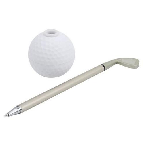 Ensemble De Golf De Bureau Stylos De Golf Décorations De Bureau Porte-Stylo Multifonction Avec Conception De Balle De Golf