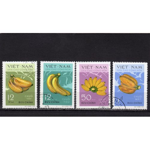 Timbres-Poste Du Viet-Nam Du Nord (Variétés De Bananes)