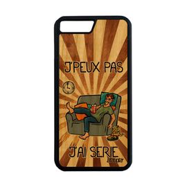 Coque Silicone Iphone 7 Plus Bois J'peux Pas J'ai Série Telephone Marron Comique Case Cover Je Jpeux Dessin Animé Personnalisé