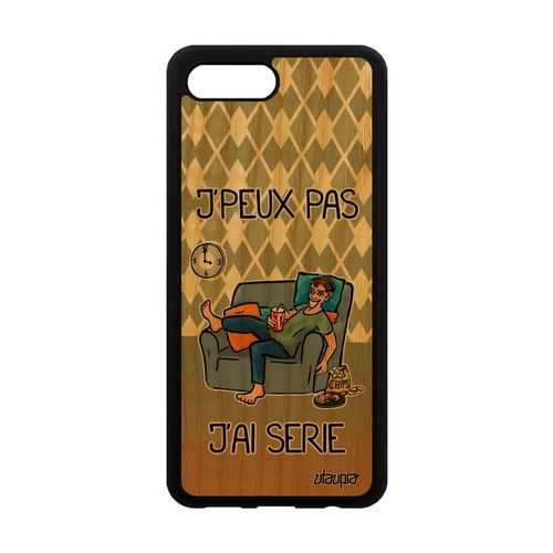 Coque J'peux Pas J'ai Série Honor 10 En Bois Silicone Vert Portable Texte Bd Personnalisé Drole Television Etui Manga Humour Jpeux
