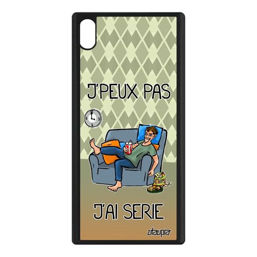 Coque Silicone Sony Xperia Xa1 Ultra J'peux Pas J'ai Série Telephone Vert Je Dessin Bd G3212 Dessin Animé Drole Rigide Etui Comique