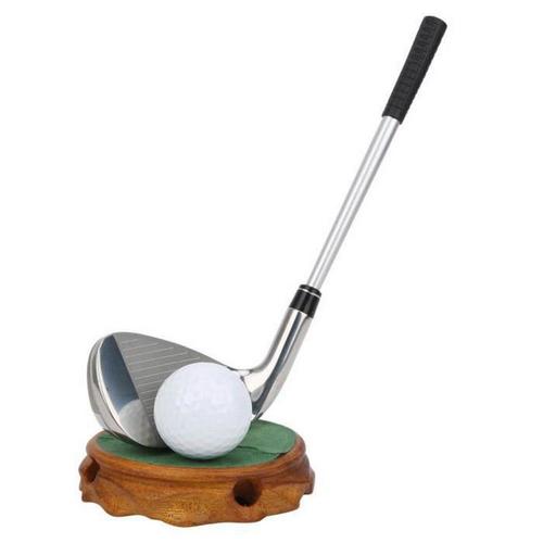 Décoration De Golf Mini Balle De Golf Putter Pen Set Décoration De Cadeau De Golf De Bureau Avec Stylo Balle