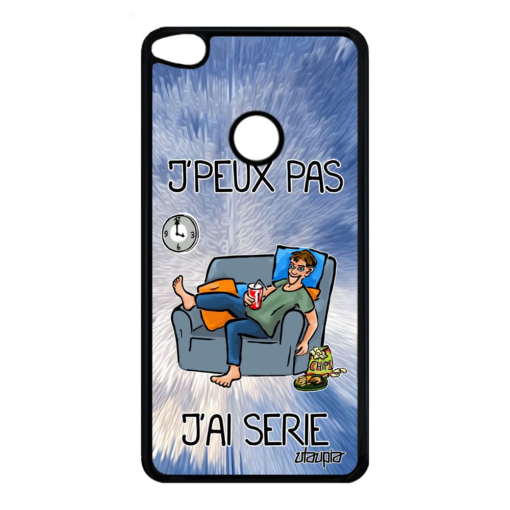 Coque En Silicone J'peux Pas J'ai Série P9/P8 Lite 2017 Antichoc Bleu Telephone Dessin Solide Je Tele Smartphone Manga Texte Huawei