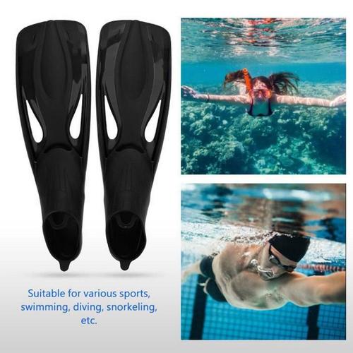 Natation Foot Whale 1 Paire Adultes Sports Nautiques Snorkeling Plongée Caoutchouc Natation Pied Palmes Noir (Ml)