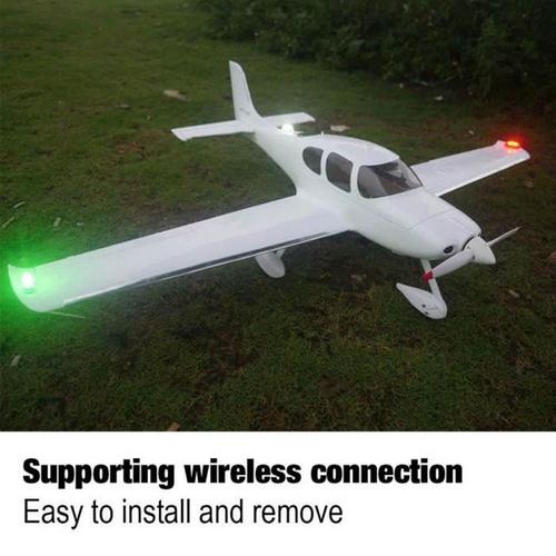 Modèle d'avion feu de navigation sans fil 3 pièces/ensemble Drone Flash Led lumière sans fil pour la sécurité et le plaisir au crépuscule