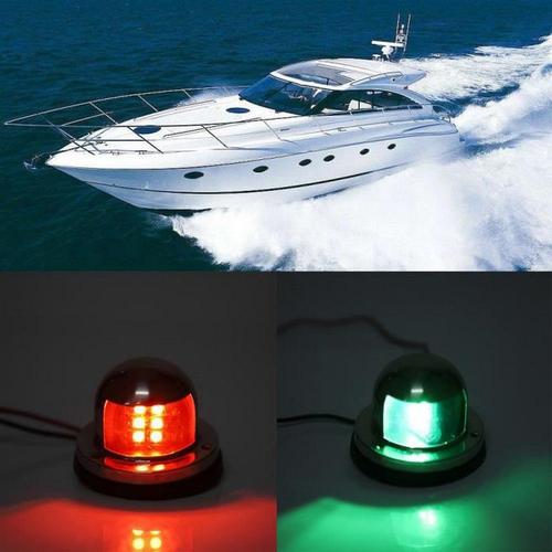 Feu De Navigation Led 1 Paire De Feux De Signalisation De Feu De Navigation Led Rouge Et Vert Pour Accessoire De Yacht