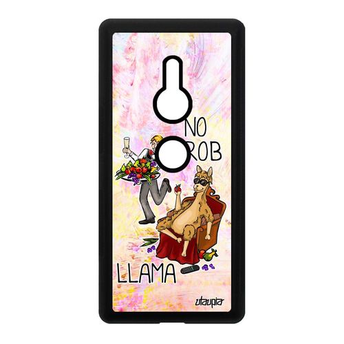 Coque Drole No Prob Lama Sony Xperia Xz2 Silicone Humour Dessin Case Cartoon Problama Comique Rigide Etui Jaune Design Metal Texte