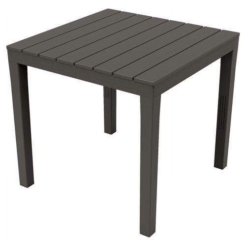 Table En Résine 80 X 80 X H72 Cm Couleur Anthracite Tbl028an