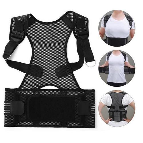 Produits Orthopédiques Correcteur De Posture Tissu À Mailles Fines Épaule Retour Taille Wrap Brace Bretelles Soutien