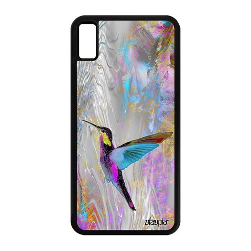 Coque Pour Iphone Xs Max Silicone Colibri Telephone Nature Petit Violet Ecologie Oiseau Animal Housse Mobile Noir 64 Go Unique