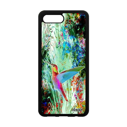 Coque Silicone Pour Honor 10 Colibri Animaux Animal Souple Ecologie Oiseau Case Design Housse 4g Floral Telephone Cover Vert Plumes